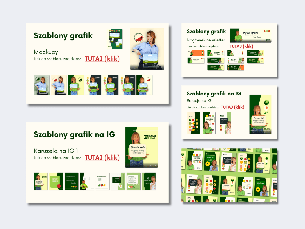 Identyfikacja wizualna dla marki Zmieniaj na zdrowie