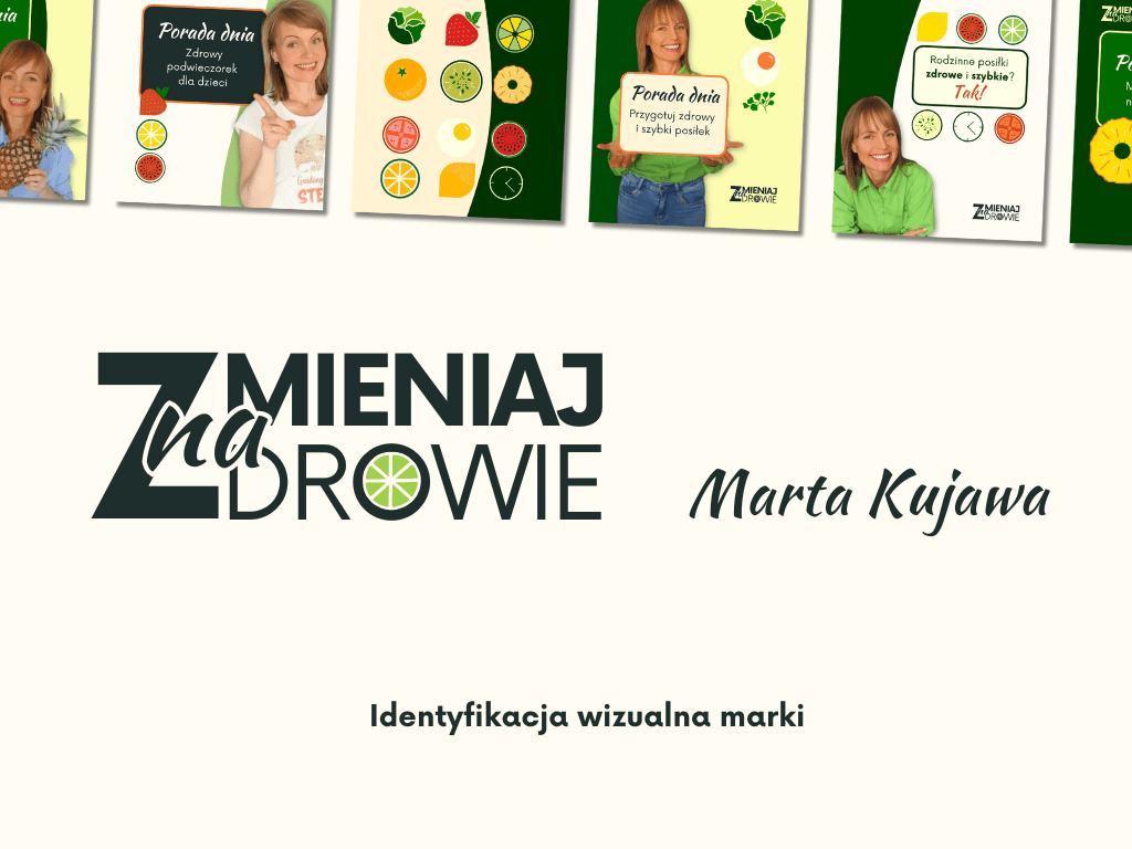 Identyfikacja wizualna dla marki Zmieniaj na zdrowie