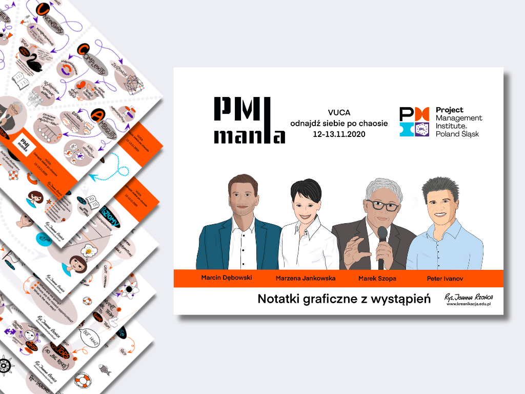Notatki graficzne do wydarzenia PMI mania